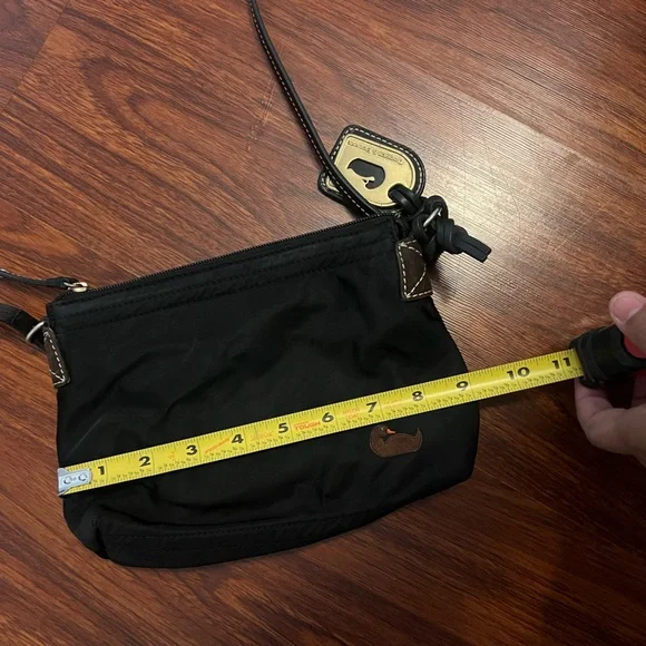 Dooney & Bourke Black Crossbody Bag with Gold Accents - Picture 9 of 10